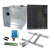 Basic sada solární ohradník - Kompletní přenosná schránka + konzole a panel 40 W