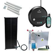 Premium solar fence kit - Complete security box + 7 J Smart RF energizer power DUO, 100 W panel