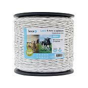 Lano s opletem pro elektrický ohradník, průměr 4 mm, 500 m