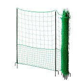 Nevodivá zelená ohradníková síť s brankou pro drůbež, délka 50 m, výška 112 cm
