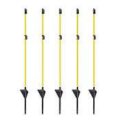 Sklolaminátová tyčka pro elektrický ohradník 110 cm s nášlapem, hrotem a 3 izolátory - 50 ks