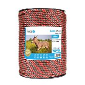 Lano pro elektrický ohradník, průměr 6,5 mm, 200 m, hnědo-oranžové