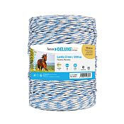 Pletené lanko pro elektrický ohradník, průměr 3 mm, bílo-modré, délka 200 m