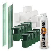 Sada pachový ohradník na ochranu vinohradu - adaptér s nosičem pachového ohradníku 80 ks + sklolaminátový sloupek 80 ks