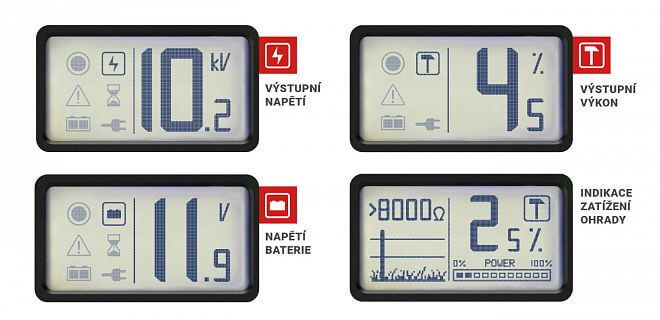 Přehledný LCD displej