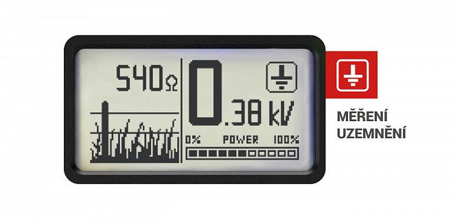 Měření uzemnění - zelená svorka