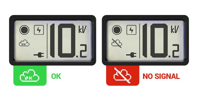 Displej Wi-Fi generátoru