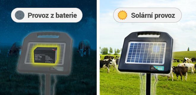 Bezúdržbový provoz ohradníku